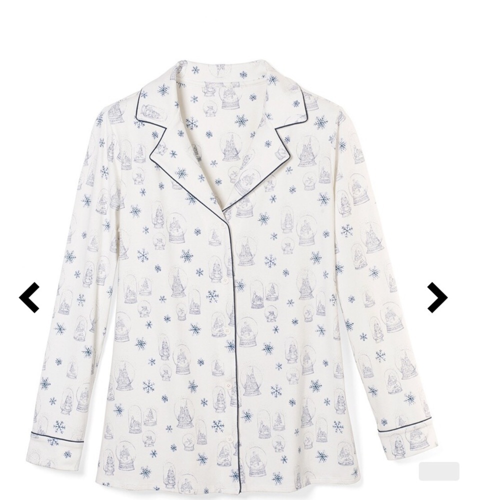 Pajama Soma Top White Snowflake Print size XXL